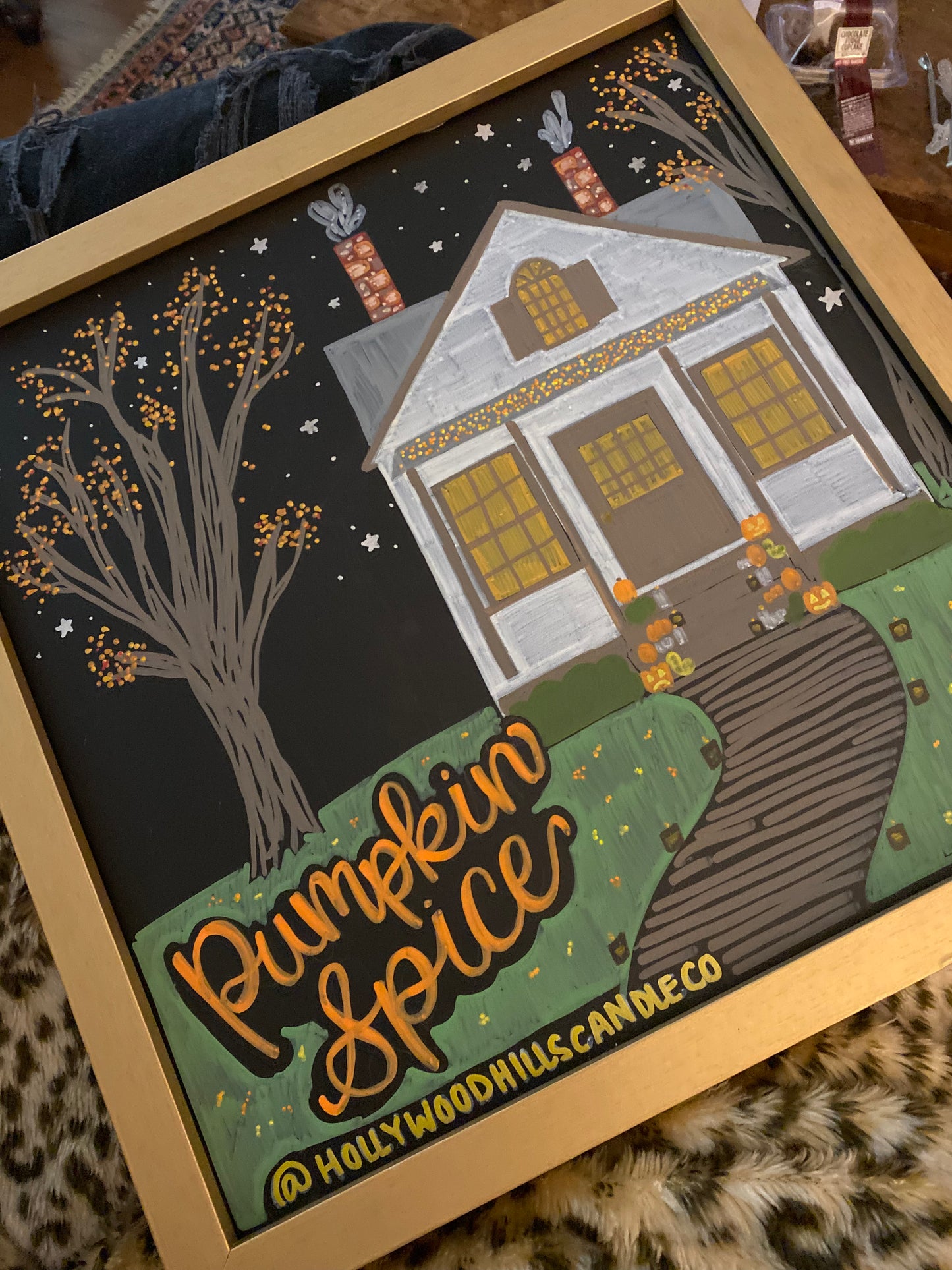 Pumpkin Spice: 8.24 oz Wooden-Wick Scented Candle