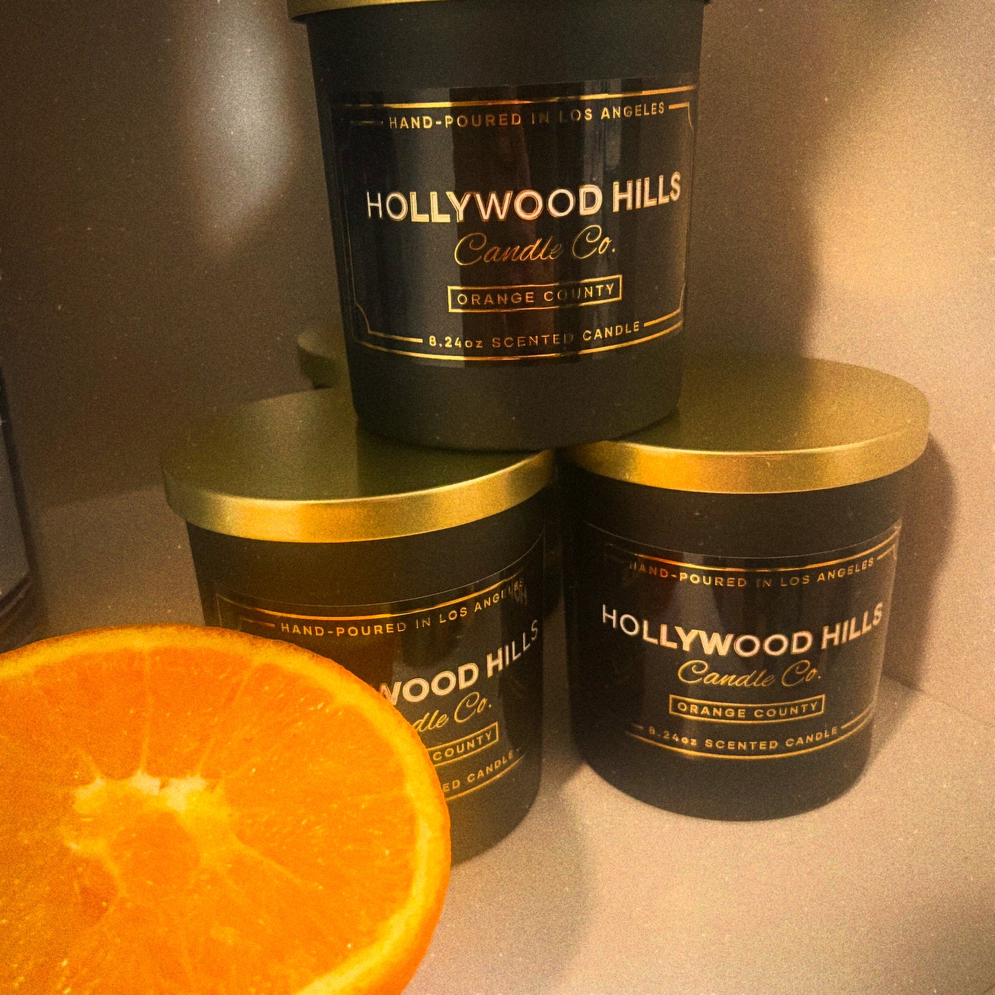 Orange County: 8.24 oz Wooden-Wick Scented Candle