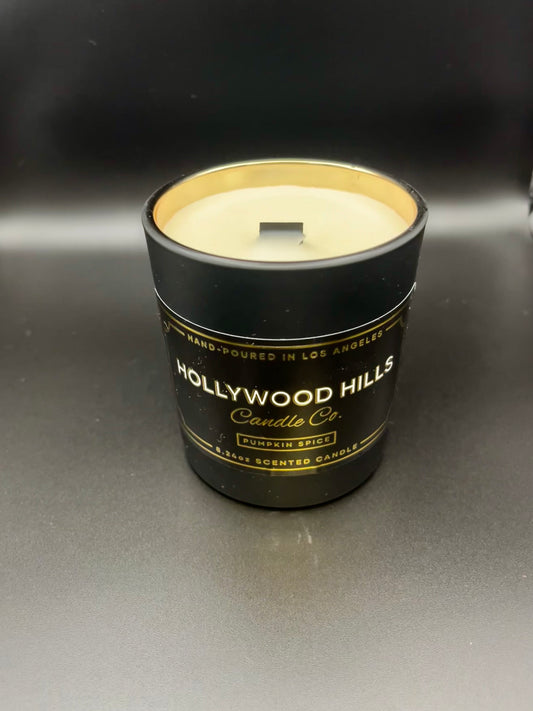 Pumpkin Spice: 8.24 oz Wooden-Wick Scented Candle